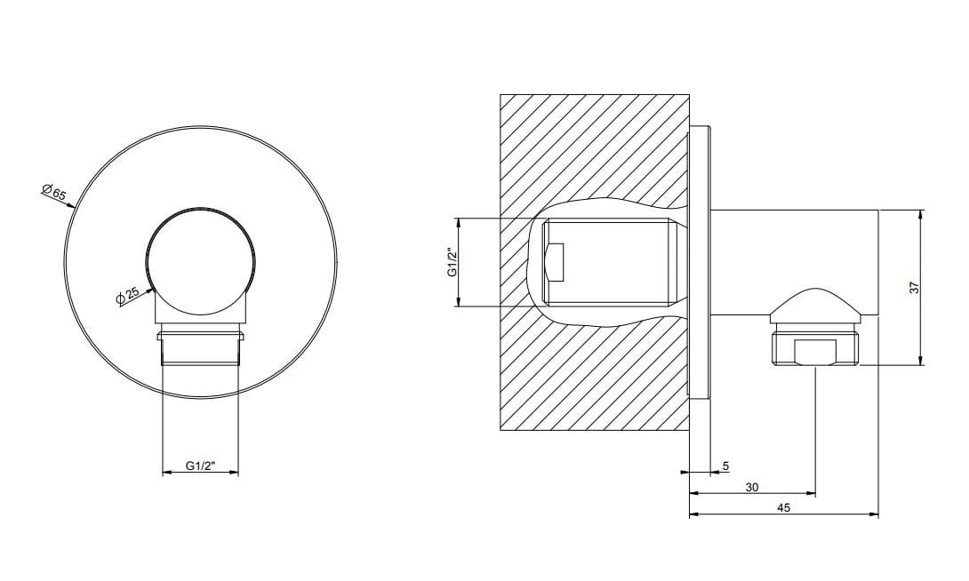 Латунь воды на выходе Gessi кольцо ARCH-00146853 - Вид №2