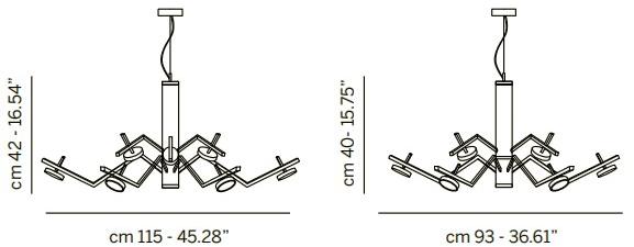 Euroluce Lampadari Металлический светодиодный подвесной светильник Vector sun-id-1373905 - Вид №4