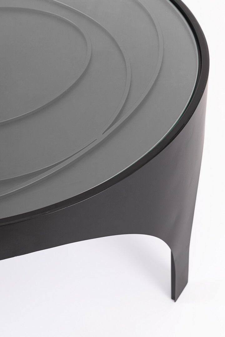 Круглый стальной журнальный столик с порошковым покрытием BIZZOTTO Archie ARCH-00108712 - Вид №4