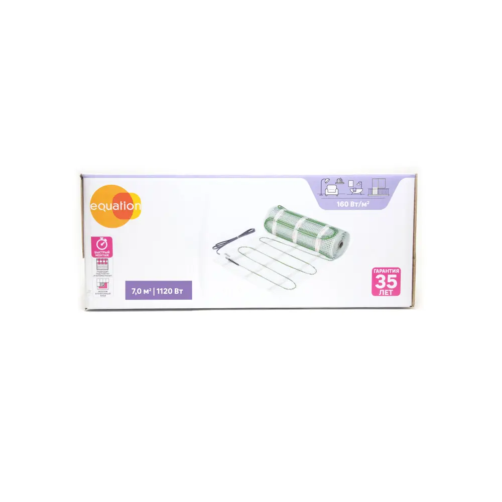 Equation: Нагревательный мат для тонкого теплого пола 7 м² 89345971 STLM-1367750 - Вид №3