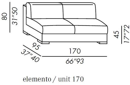 Meridiani Модульный тканевый диван Belmon sun-id-1454132 - Вид №3