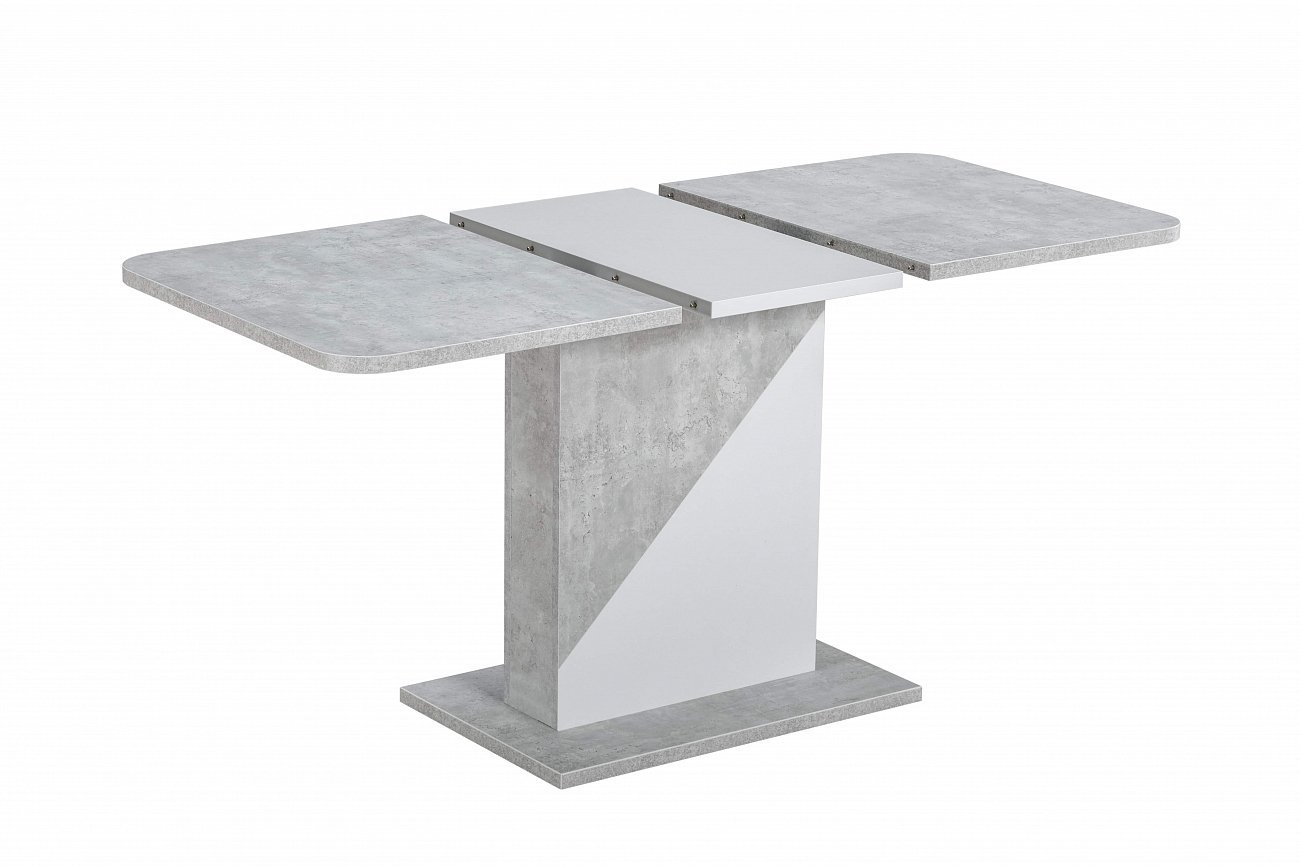 Стол обеденный раздвижной 110-145 см бело-серый Accent STOOL GROUP  00-3958851 Белый;серый  - Вид №3