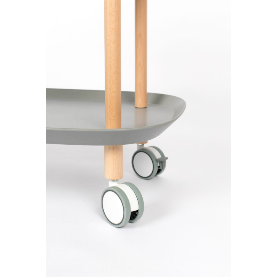 Стол сервировочный на колесиках Trolley, серая White Label Living 7900015 - Вид №6