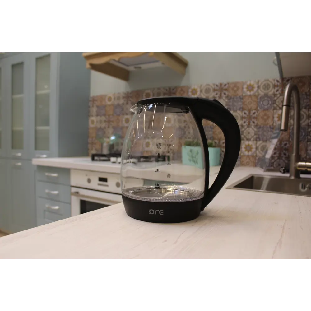 Чайник электрический ORE OKA18GBL 1.8 л стекло цвет прозрачный STLM-2111630 - Вид №9