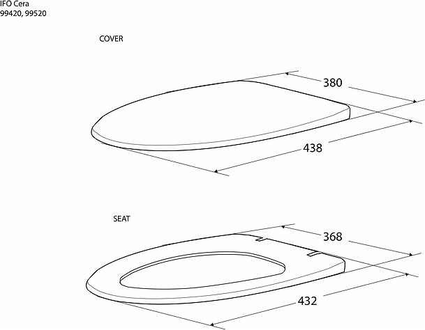 99420 Крышка сиденье для унитаза IFO  - Вид №4