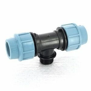 Тройник обжим-Н 25 x 1/2 " для труб ПНД UNIDELTA