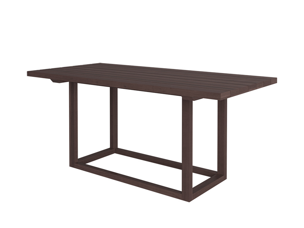 Обеденный стол деревянный коричневый 180 см N1 Palermo FURNITERA  120356 Коричневый  - Вид №1