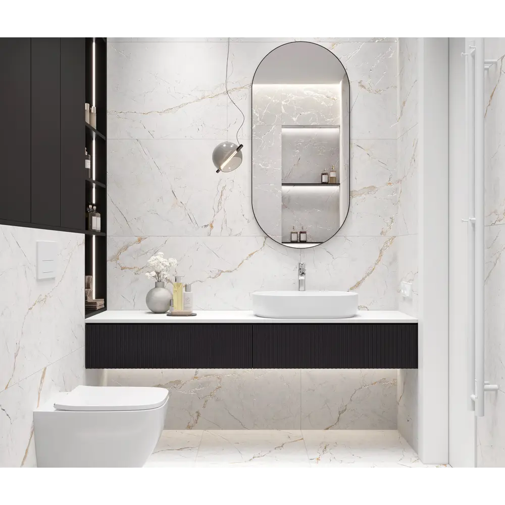 DUNA Magnum White Carving - керамогранит под мрамор 60x120 см 89424148 STLM-1565432 - Вид №5