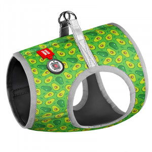 ПР0053666 Шлейка для собак Waudog с рисунком Авокадо (XS3, обхват груди 32-35см, обхват шеи 22-24см) COLLAR