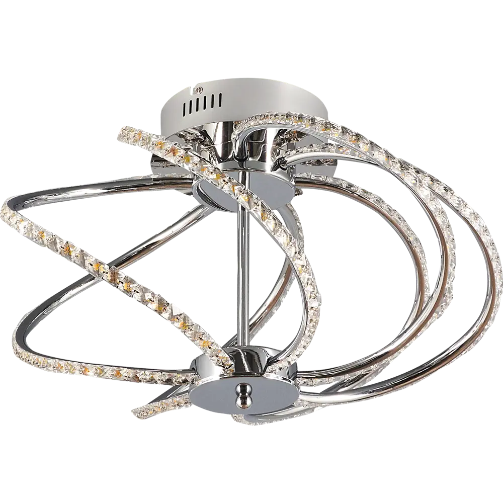 Люстра потолочная светодиодная «Ferli», 18 м², регулируемый белый свет, цвет хром LAMPLANDIA STLM-2125623
