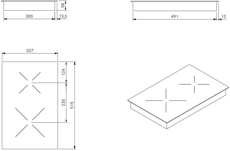 Bora 2-х зонная индукционная стеклокерамическая плита Bora classic 2.0 sun-id-1479869 - Вид №7