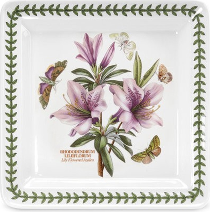 10579783 Portmeirion Блюдо квадратное Portmeirion Ботанический сад.Азалия 26,5см, фарфор Фарфор 
