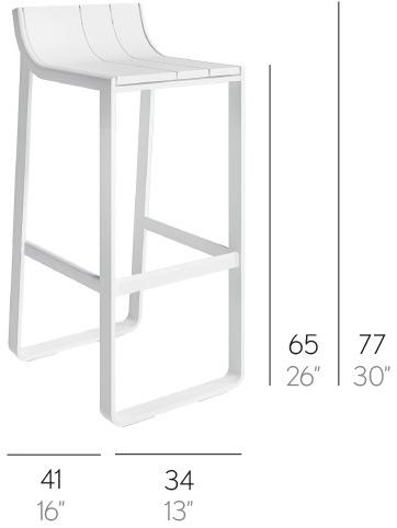 GANDIABLASCO Табурет садовый высокий Flat sun-id-1432565 - Вид №5