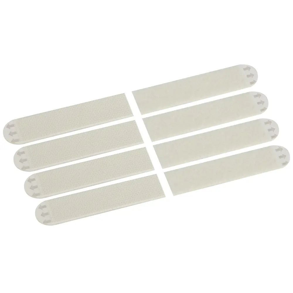 Застежка Сила большая самоклеящиеся пластиковая цвет белый 4 шт STLM-2155876