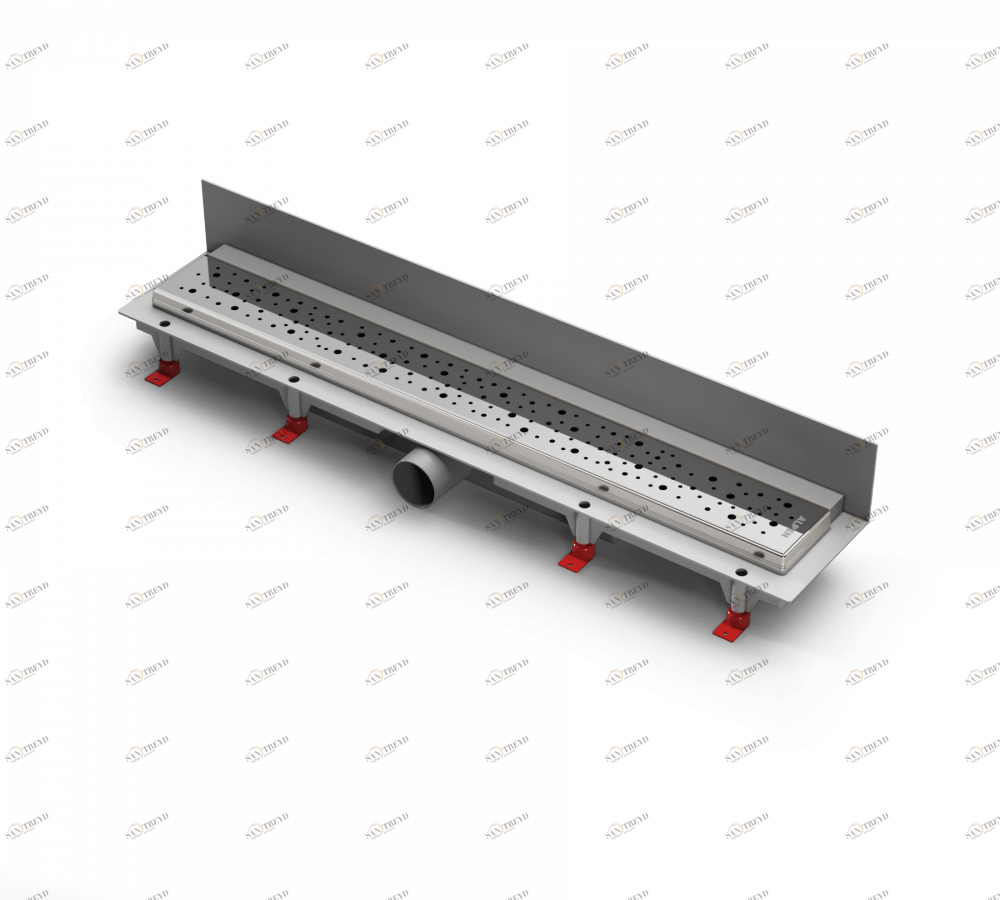 Водоотводящий желоб ALPEN Drops ALP-650DN2 к стене с рамкой 