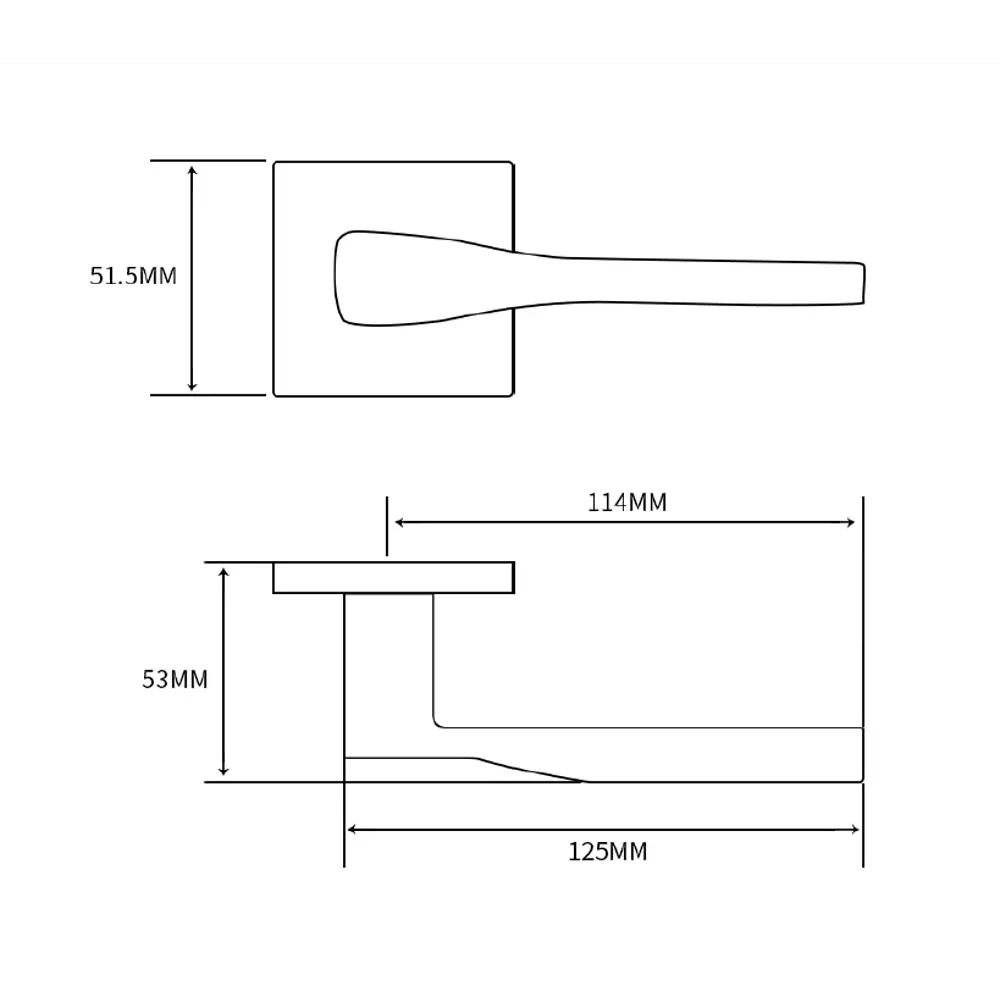 Дверные ручки Edson EDS-120B-Q2 для межкомнатных дверей 85170369 STLM-0059387 - Вид №3