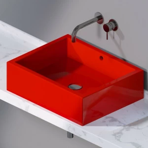 L259125 Накладная раковина на столешницу  прямоугольная A. e T. Italia Bold