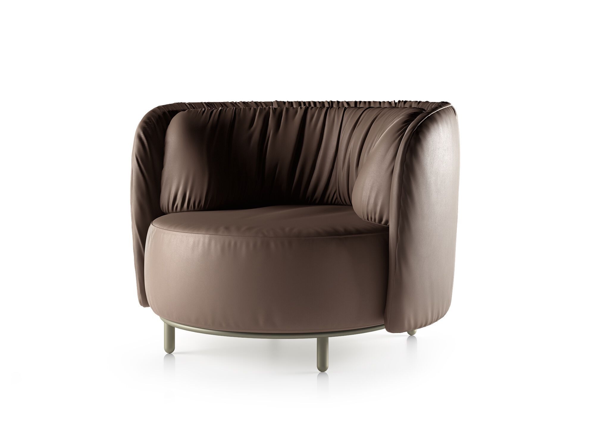 Кожаное кресло с подлокотниками Natuzzi Italia Deep ARCH-00140091 - Вид №2