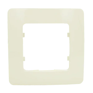 Рамка для розеток и выключателей Hegel 1 пост цвет слоновая кость