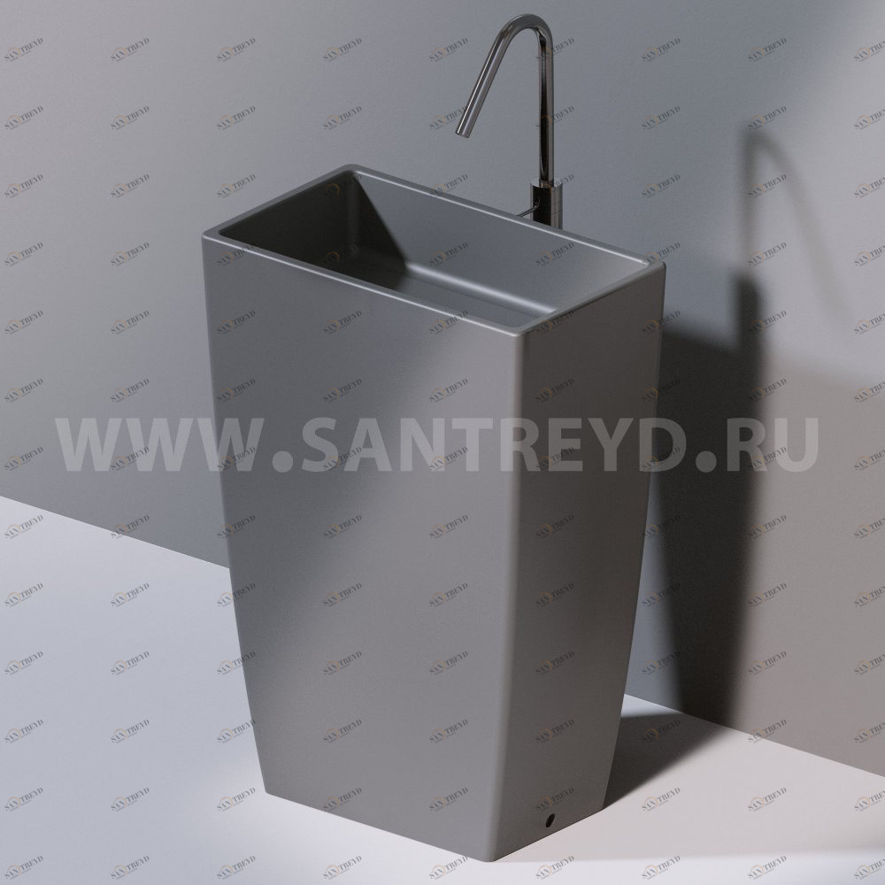 L110116 Напольная раковина стоящая прямоугольная A. e T. Italia Tower AeT ITALIA