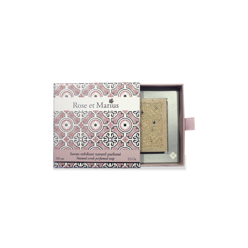 NEW-SV-VR натуральное мыло 100гр , подарочная упаковка, 11x11 см Rose&Marius Santreyd 