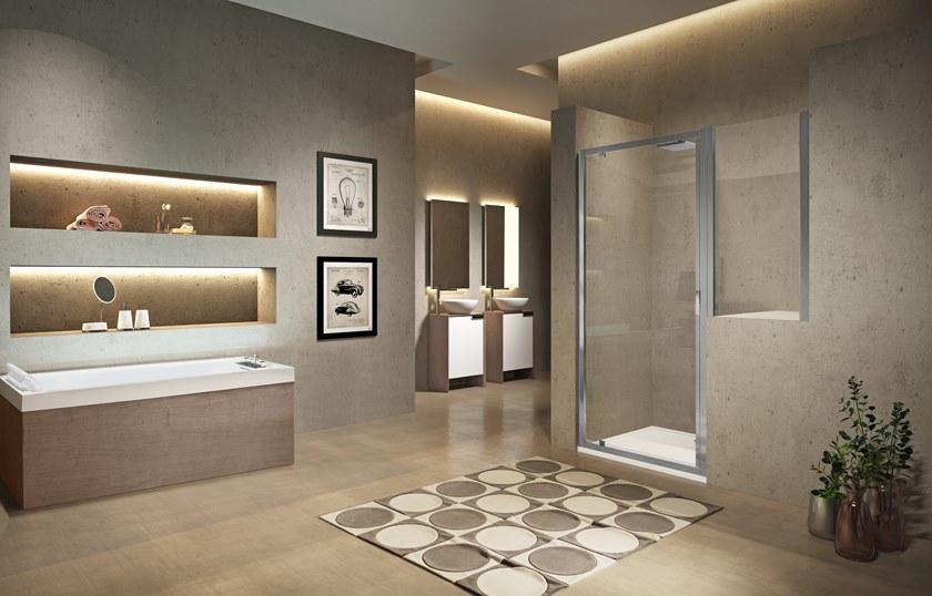 NOVELLINI Профиль душевой кабины угловой с распашной дверцей Lunes 2.0 sun-id-1439748 - Вид №2