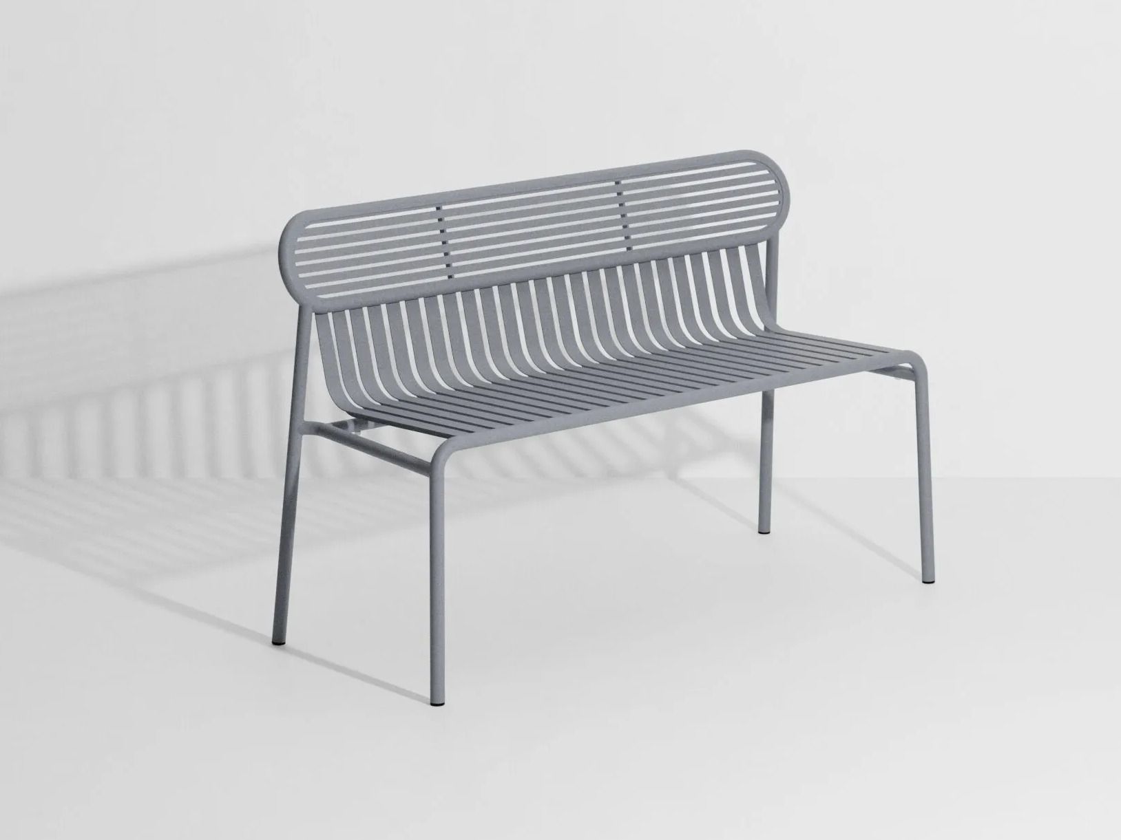 Алюминиевая садовая скамейка с порошковым покрытием Petite Friture WEEK-END ARCH-00004384 - Вид №12