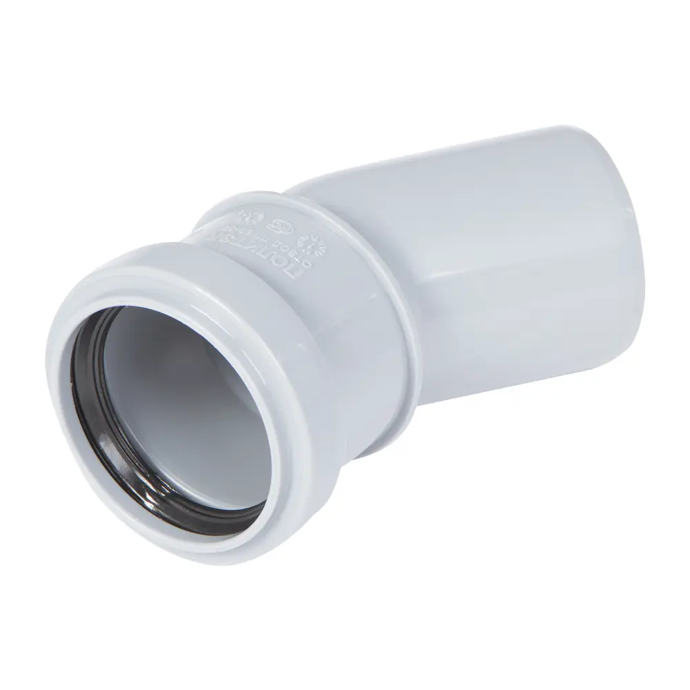 Отвод канализационный ПОЛИТЭК 50 мм 30° для внутренних систем 11738879 STLM-0001461