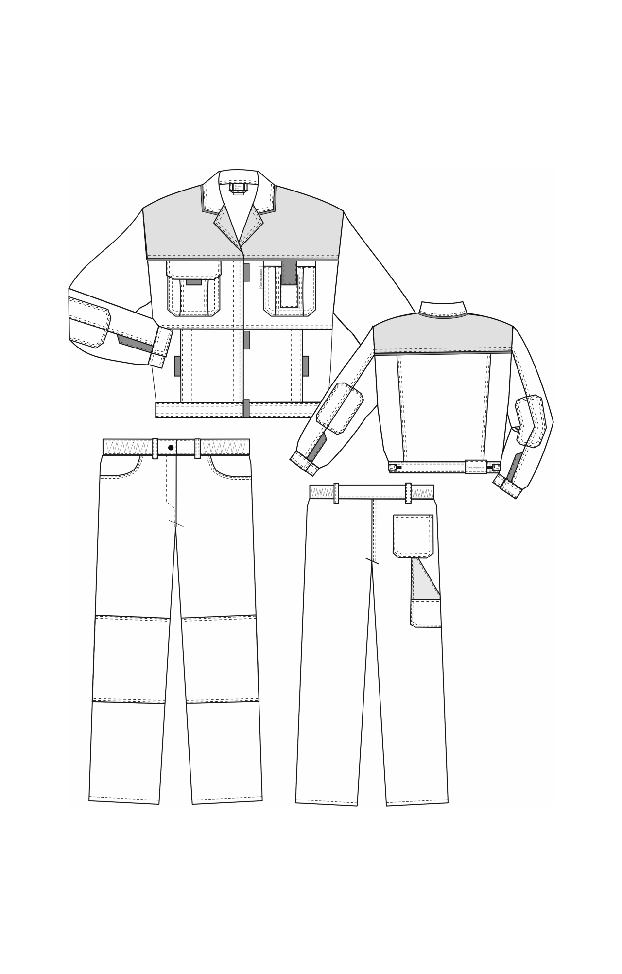 65194 Костюм "Профессионал" женский василек-светло-серый  Летняя спецодежда  размер 44-46/158-164  - Вид №13