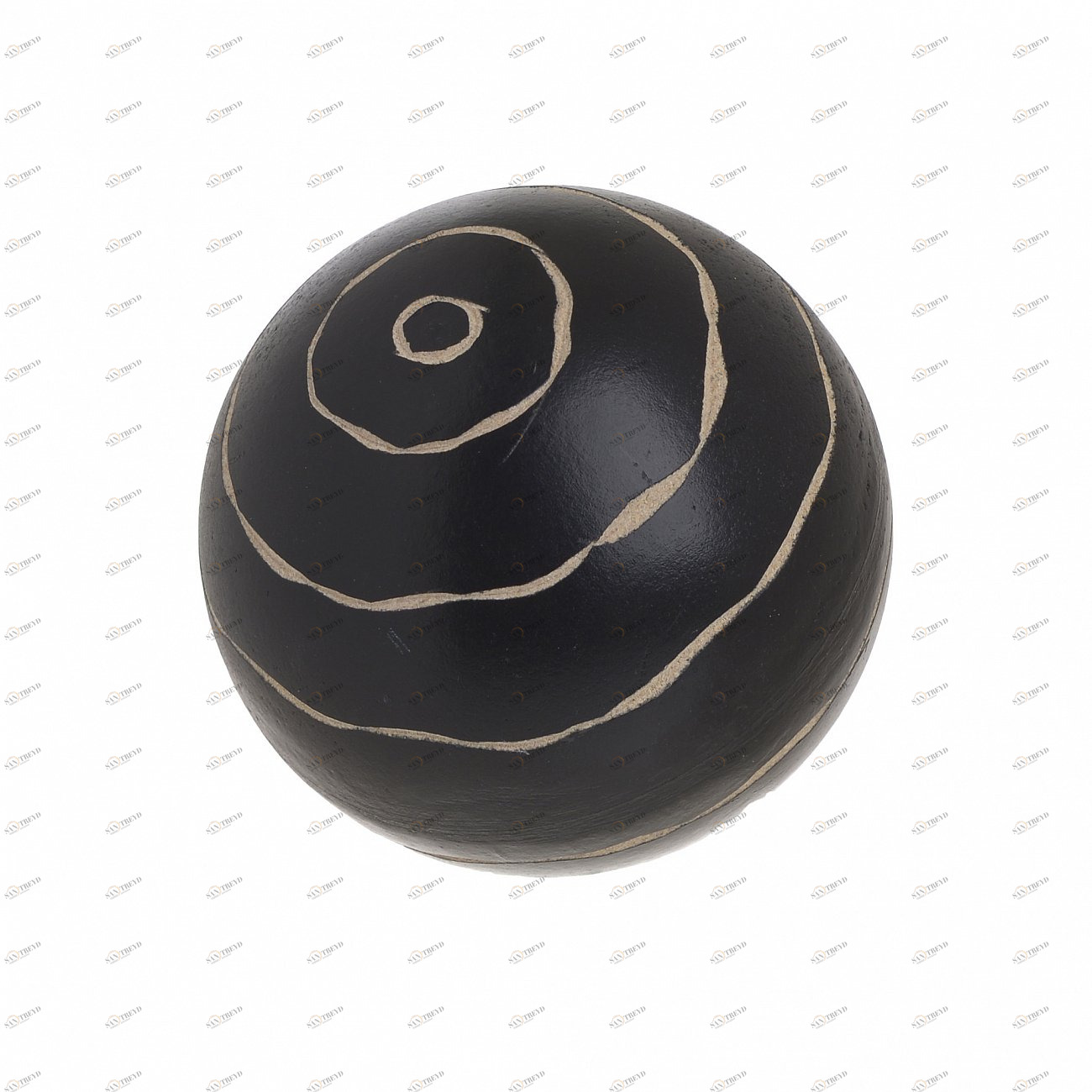 Статуэтка черная с серебристым "Шар" TO4ROOMS ШАР 00-3839364 Серебро;черный 