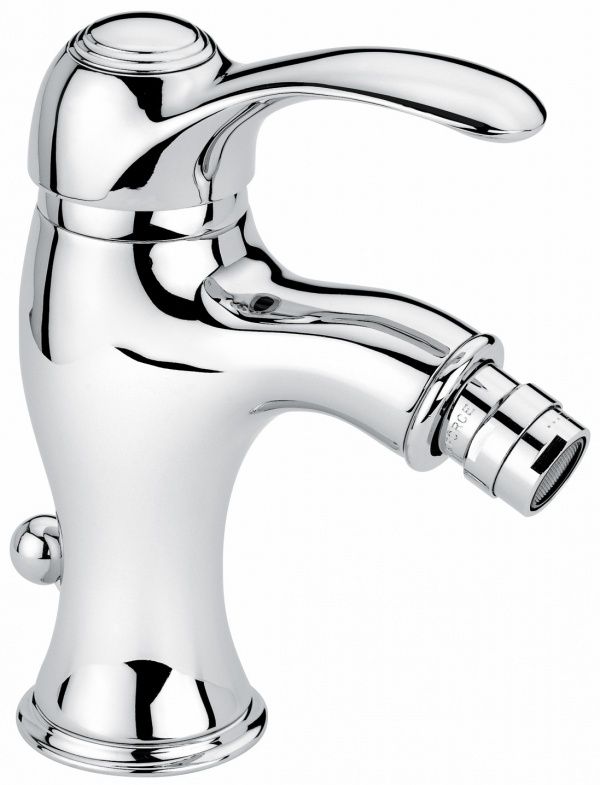 22004NC Смеситель Harmony с донным клапаном для биде, цвет черный-хром EMMEVI