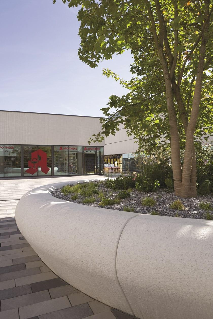 Bellitalia Круглый горшок для общественных мест из реконструированного камня sun-id-1362585 - Вид №2