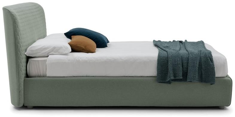 Bolzan Letti Двуспальная кровать со съемным чехлом из ткани Corolle sun-id-1346385 - Вид №2