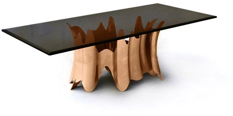 KOKET Обеденный стол из алюминия и стекла Obssedia sun-id-1458974 - Вид №3