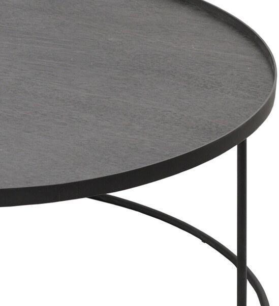 Ethnicraft Круглый деревянный журнальный столик для гостиной  20328  - Вид №3