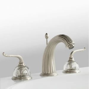 C68-1301 C68-1301 Смеситель для раковины на 3 отверстия ХРУСТАЛЬНЫЙ КУПОЛ Cristal & Bronze COUPOLE CRISTAL