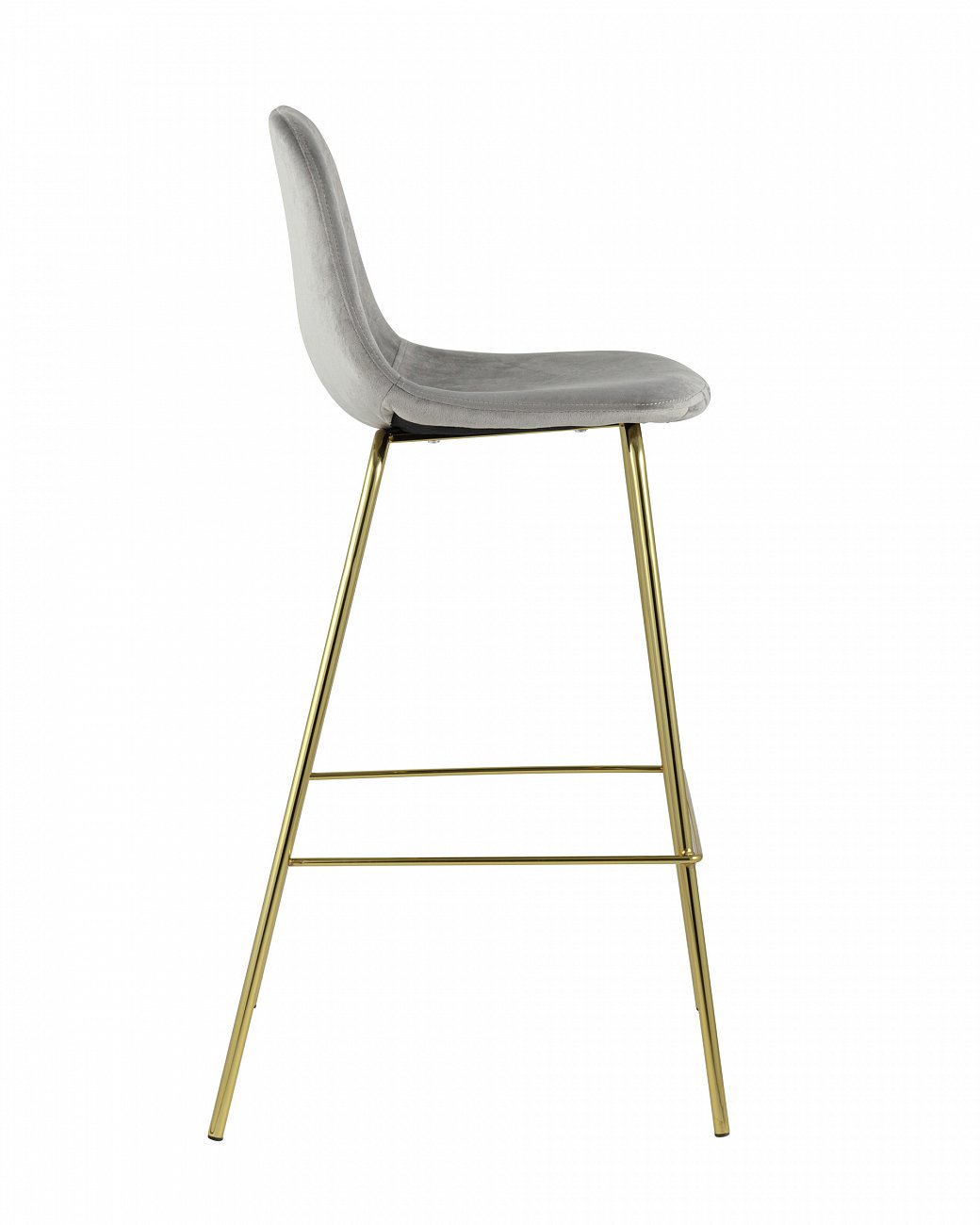 Стул барный со спинкой серый с золотыми ножками "Валенсия" STOOL GROUP  00-3882032 Серый  - Вид №1