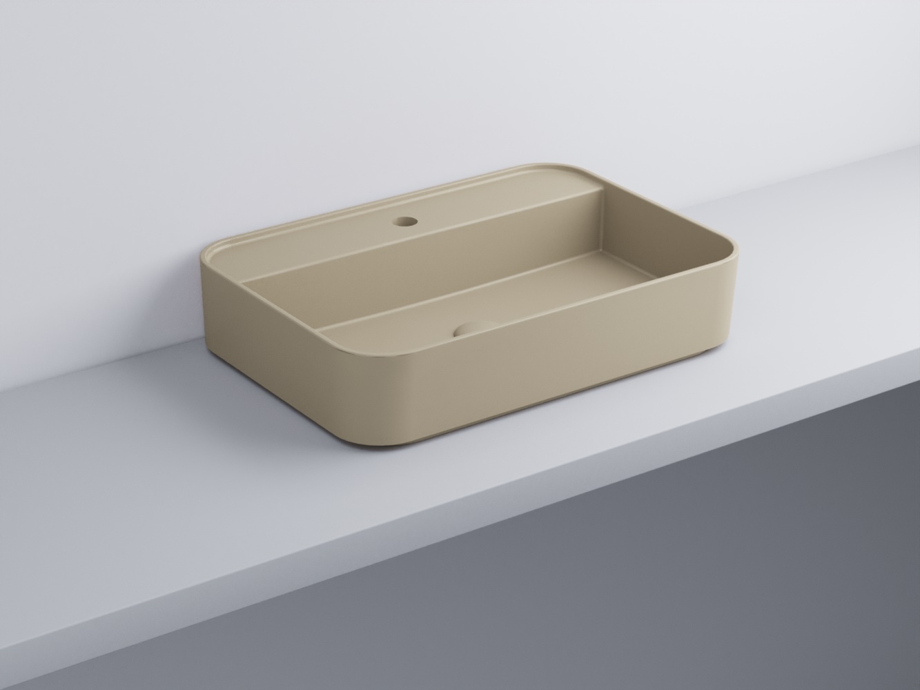 SHCOLARF-AV Раковина прямоугольная одно отверстие под смеситель cielo Shui Comfort Ceramica Cielo