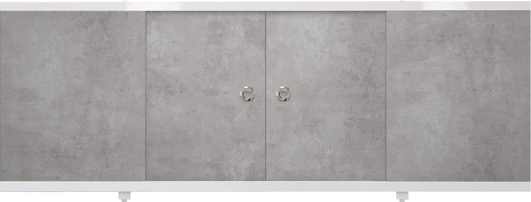 89139545 Экран-купе под ванну фронтальный 169 см цвет бетон серый экран купе STLM-0078958 МЕТАКАМ