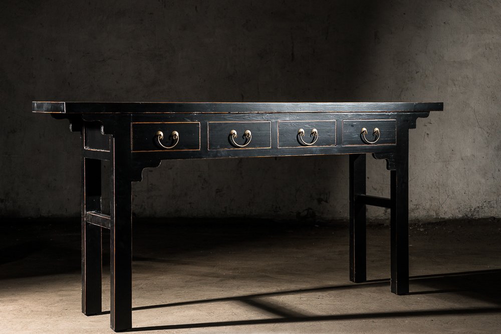 Консоль черная с ящиками прямоугольная "Кан-ань" ДОМАШНЯЯ ОБСТАНОВКА  017350 Черный Santreyd  - Вид №2