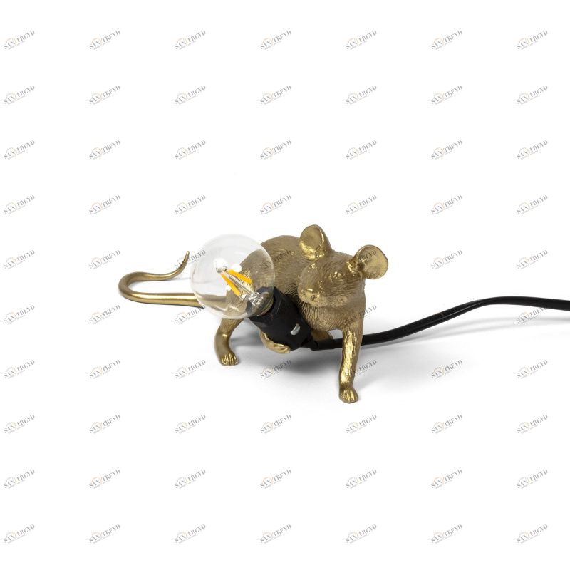 Настольная лампа 8,1х6,2 см золотая Mouse Lamp Gold Lop 15072 GLD SELETTI ЖИВОТНЫЕ, МЫШЬ 00-3882459 Золото 