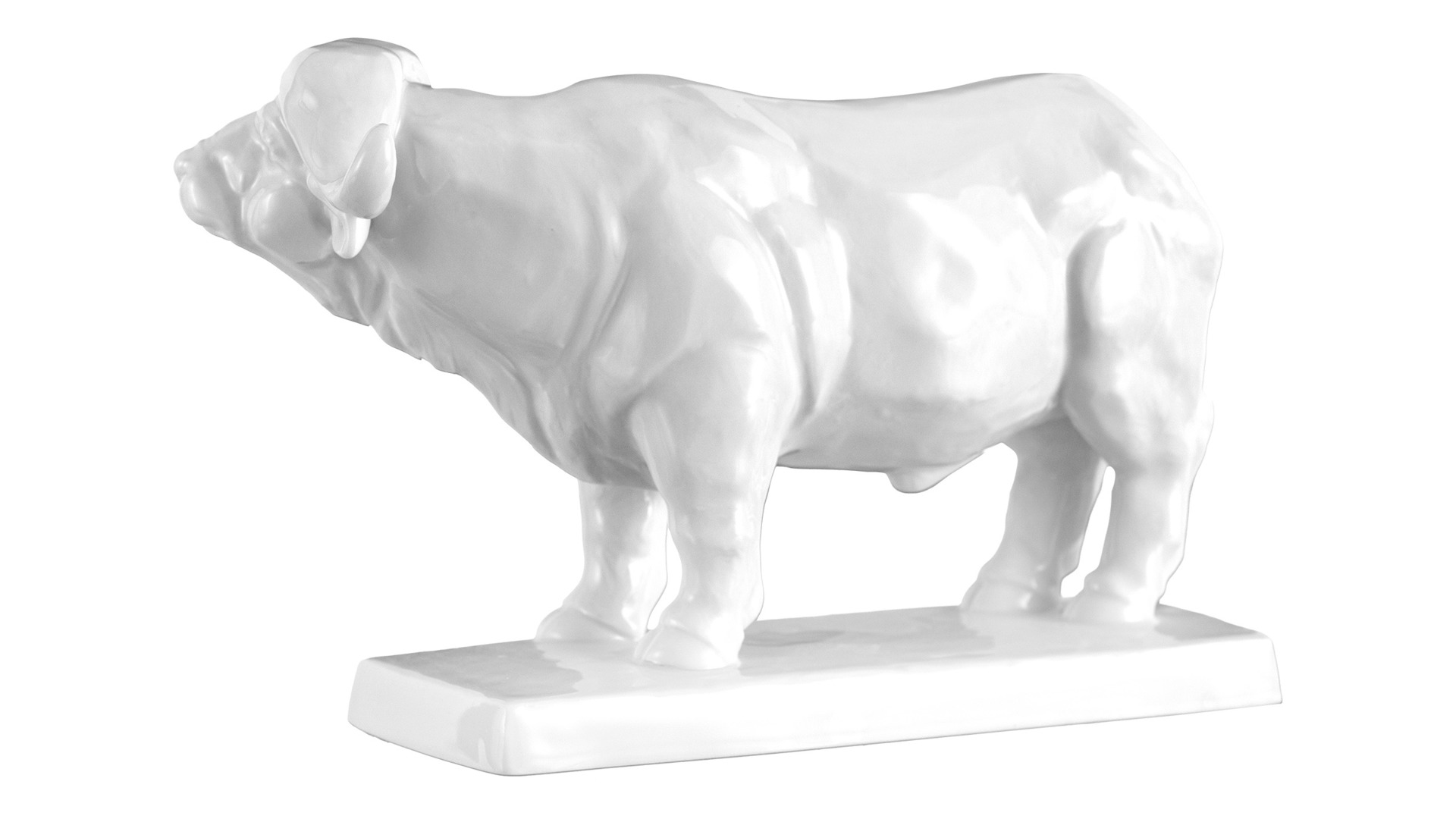10630941 Meissen Фигурка Meissen "Буйвол" (из серии "Большая пятерка", 2019г.), 13см, п/к Фарфор, Керамика  - Вид №2