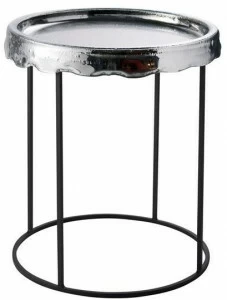 RADAR INTERIOR Круглый журнальный столик из термоформованного стекла с подносом