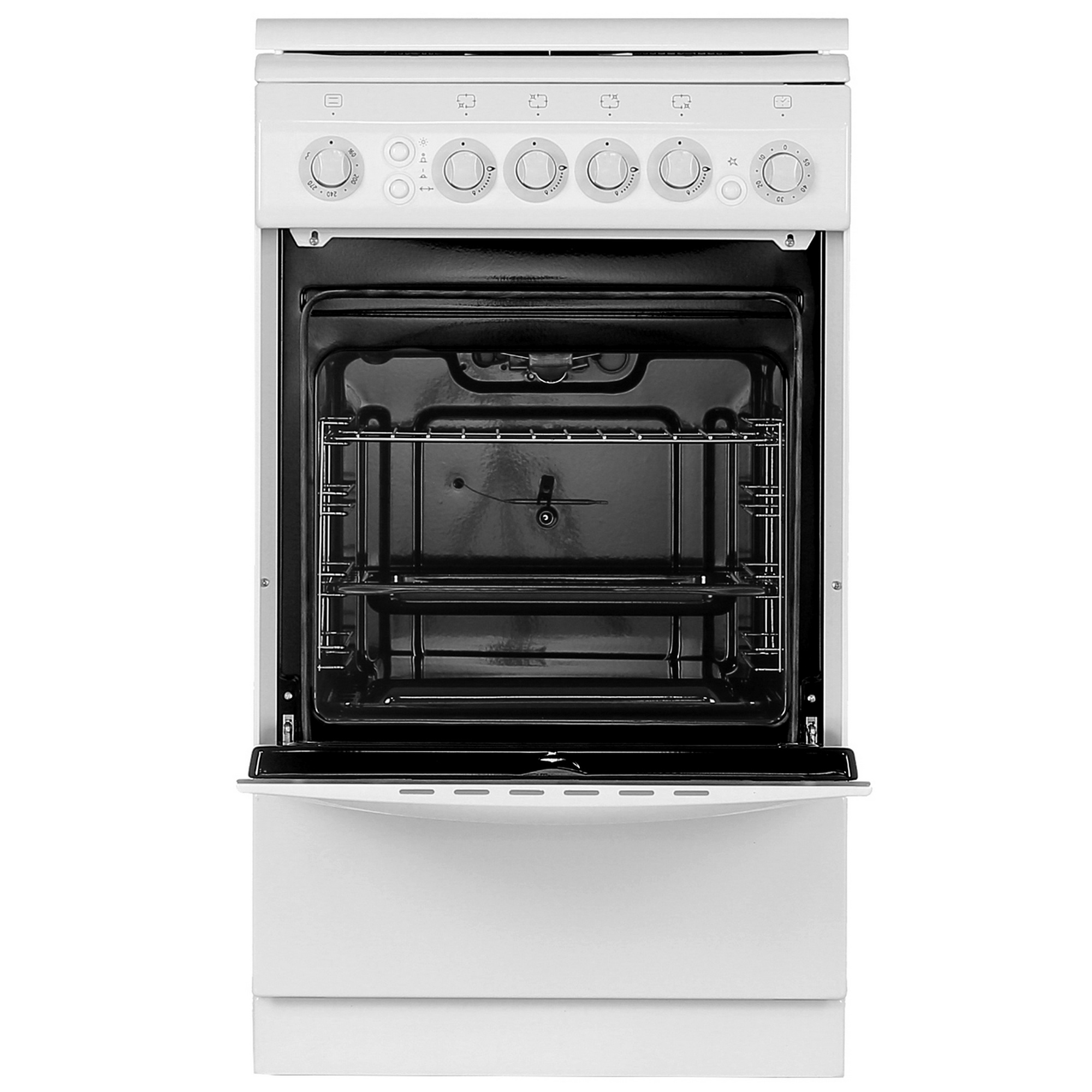 8164046 Газовая плита De Luxe 506040.11Г (КР) ЧР белый STDN-0046508 - Вид №6