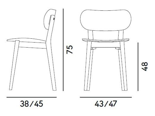 Мягкий стул из бука Billiani Gradisca ARCH-00061245 - Вид №8