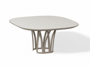 Алюминиевый квадратный низкий садовый столик