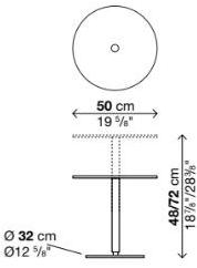 Kristalia Круглый журнальный столик с регулируемой высотой sun-id-1430056 - Вид №2