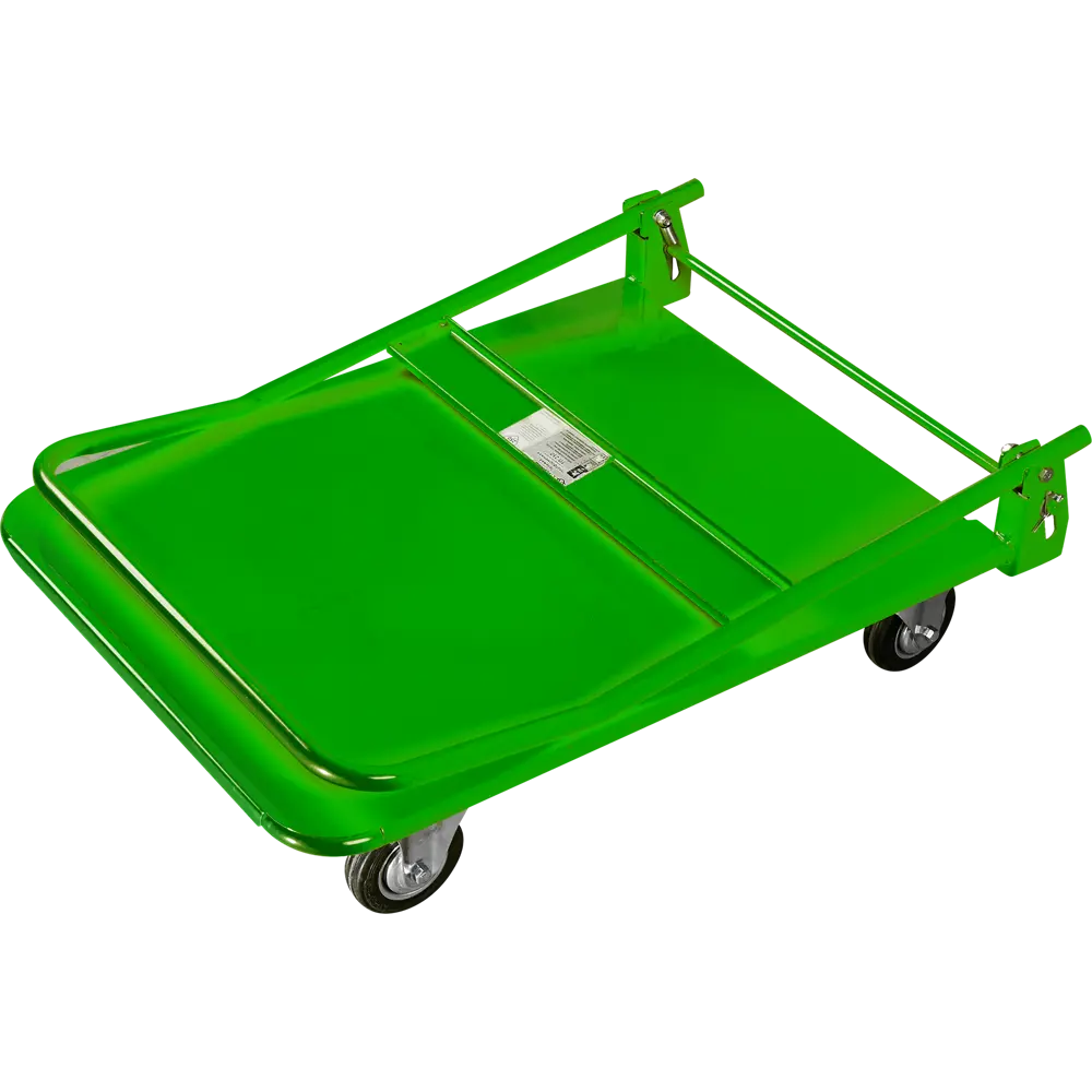 Тележка платформенная нагрузка 250 кг 4 колеса цвет оранжевый СТРОЙМАШ STLM-2211399 - Вид №1