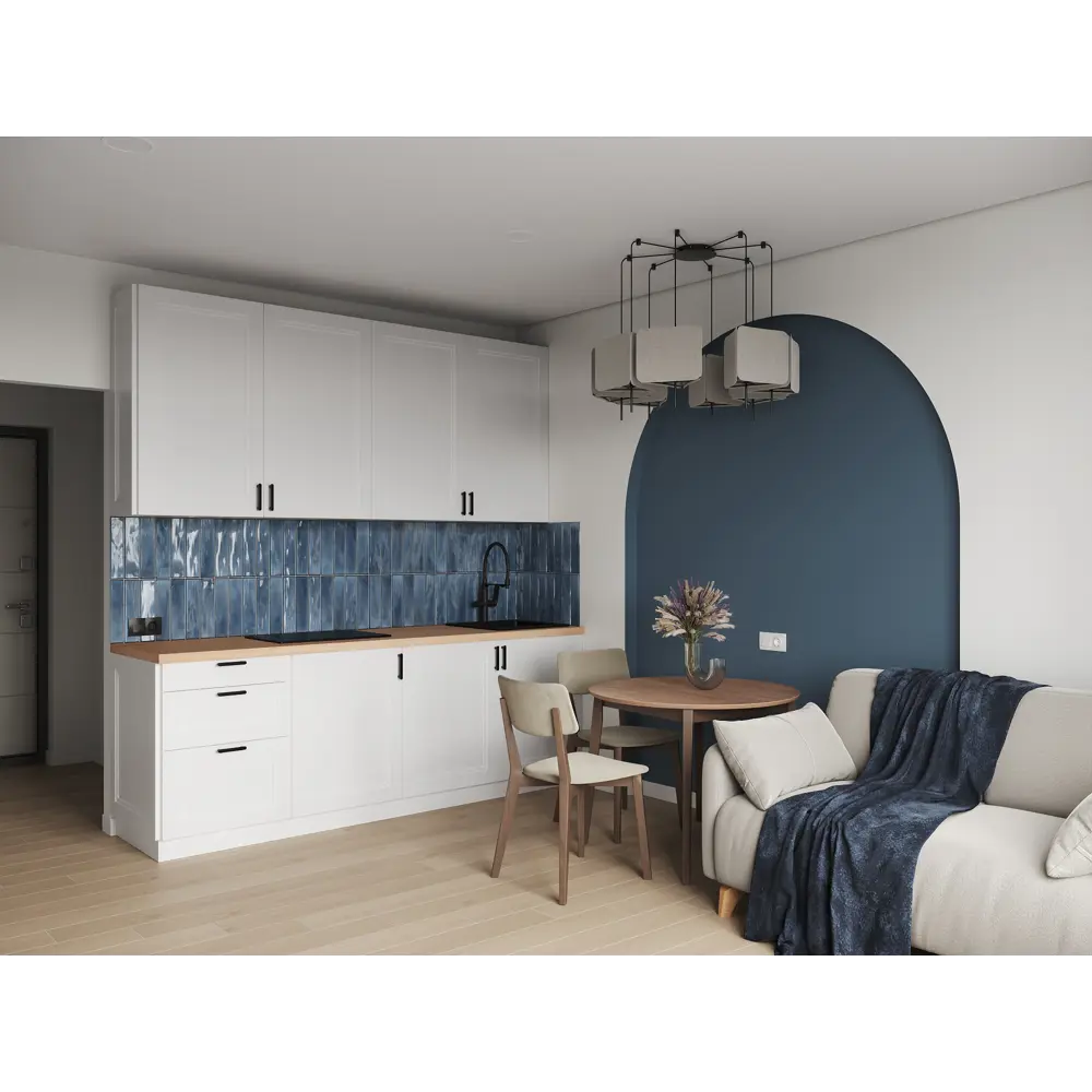 Фасад KONSENSA Котлас белый матовый для кухни в неоклассике 89387709 STLM-1571283 - Вид №7