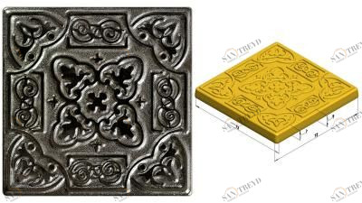 Вставка никель Persia 7,5х7,5 (16 шт) kavarti Kavarti (Каварти) sun-id-322950